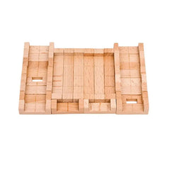 4PCS/Lot Classic Wooden Brain Teaser Interlocking Burr Puzzles Set for Adults and Children