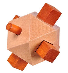 Beech Wood Wooden Burr Puzzles Interlocking Game for Adults KIds