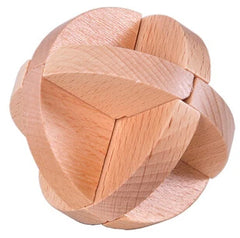 Beech Wood Wooden Burr Puzzles Interlocking Game for Adults KIds