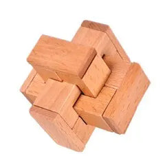 Beech Wood Wooden Burr Puzzles Interlocking Game for Adults KIds