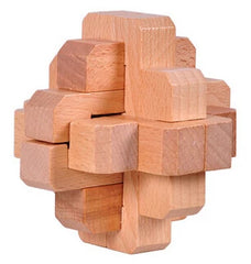 Classic 3D Wooden Puzzle Mind Brain Teaser Burr Puzzles Game for Adults Children Kids