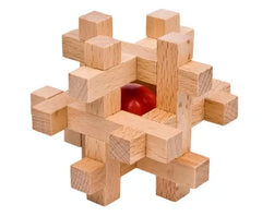 Classic 3D Wooden Puzzle Mind Brain Teaser Burr Puzzles Game for Adults Children Kids