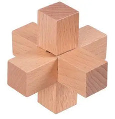 Classic 3D Wooden Puzzle Mind Brain Teaser Burr Puzzles Game for Adults Children Kids