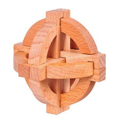 Classic Beech Wood Burr Puzzle Galileo's Globe Puzzles Brain Teasers Game