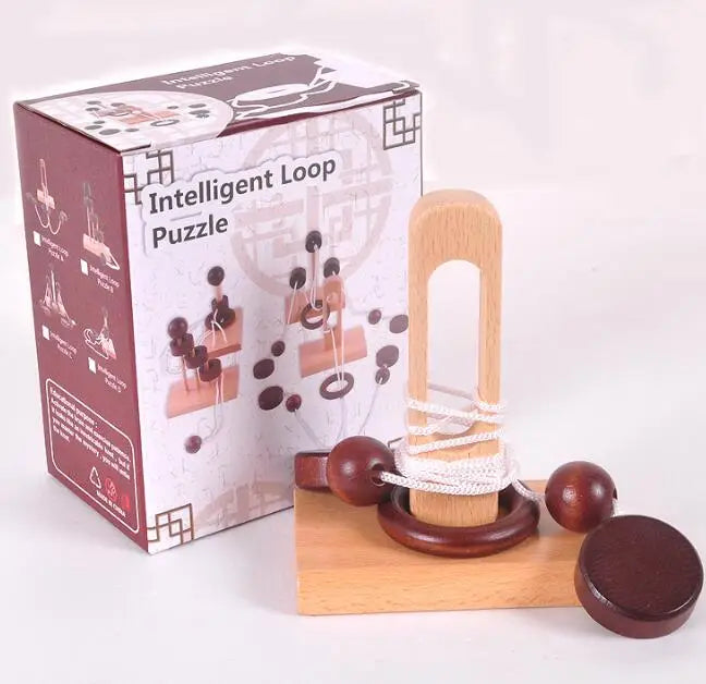 Classic Puzzle Mind Brain Teaser 2D 3D Wooden Puzzles Educational Game for Adults Children