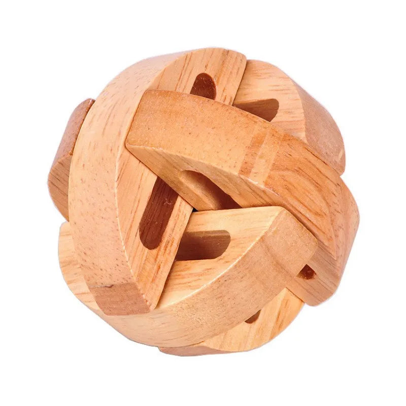 Classic Wooden Puzzle Brain Teaser for Kids and Adults - Fun & Educational Gift