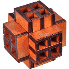 Classic Wooden Puzzle Game Brain Teaser for Adults and Kids