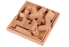 Challenging Wooden Tangram Puzzle Logic Mind Brain Teaser Educational Puzzles Game for Adults Children