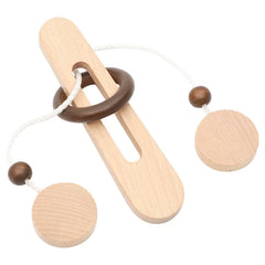 Intelligence Logic Wooden Metal Rope Puzzle Mind Brain Teasers Magic String Puzzles Game