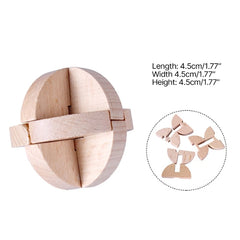 9Pcs 3D Wooden Brains Teasers Puzzle Locks Toy Development Learning Toy