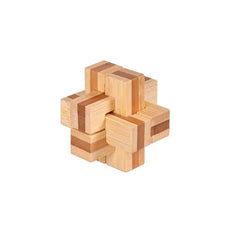 6PCS/12PCS Set Educational Wooden Bamboo Puzzle Interlocking Burr Puzzles Game Gift for Adults Children